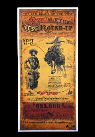 Pendleton Oregon Round-Up Rodeo Poster