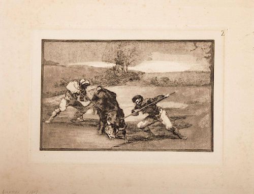 After Francisco De Goya (1746-1828): Plate 2 from La Tauromaquia