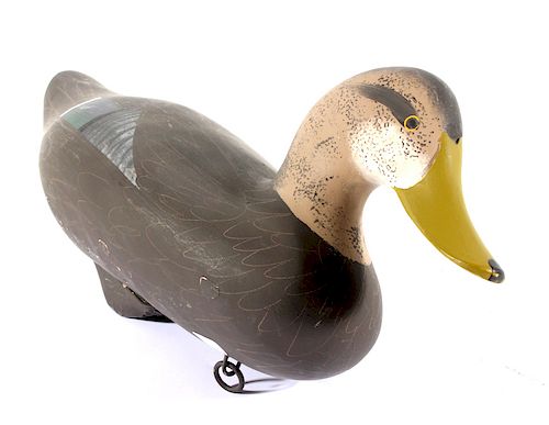 Black Duck Drake Decoy by Patrick Vicenti