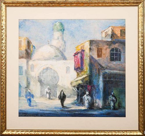 Leonid Gechtoff (1883-1941): Istanbul Street Scene