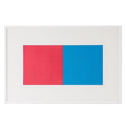Sol LeWitt. "Grids and Color-Plate #17"