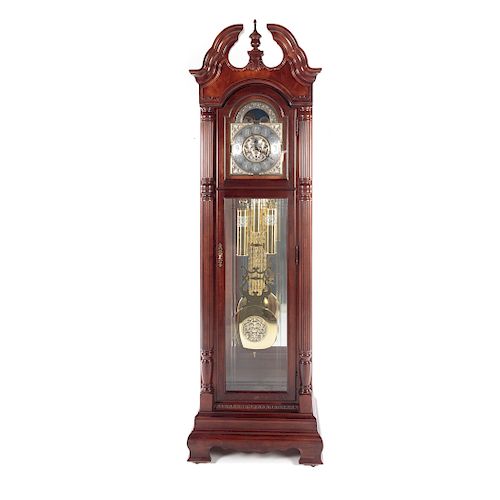 Howard Miller Mahogany Finish Tall Case Clock