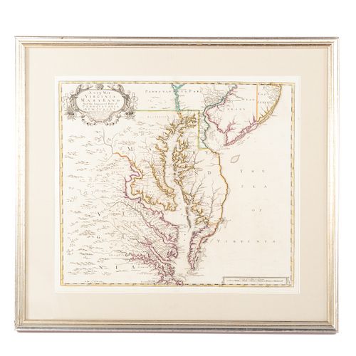 John Senex. New Map of Virginia, Maryland,