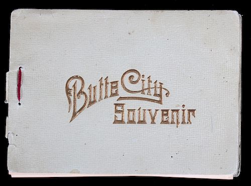 Butte Montana Souvenir Photo Book c. 1891