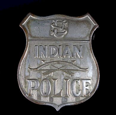 Indian Police Silver Badge