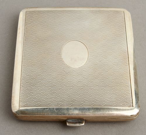 French Art Deco Silver Cigarette Case