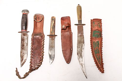 Spanish, Bowie & Hunting Knives, Group of 3