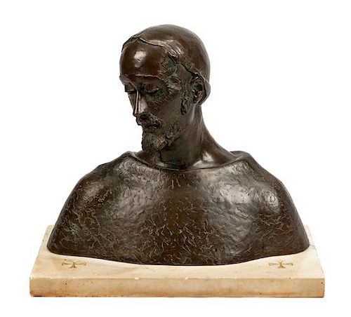Sascha Schnittmann, (American, 1913-1978), Bust of a Man