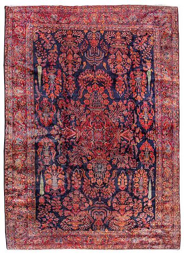 A Sarouk Wool Rug 15 feet 8 inches x 10 feet.