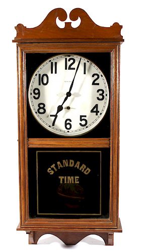 New Haven Clock Company Standard Time Clock