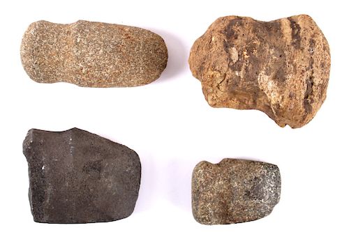 Ancient Native American Stone Axe and Hammer Heads