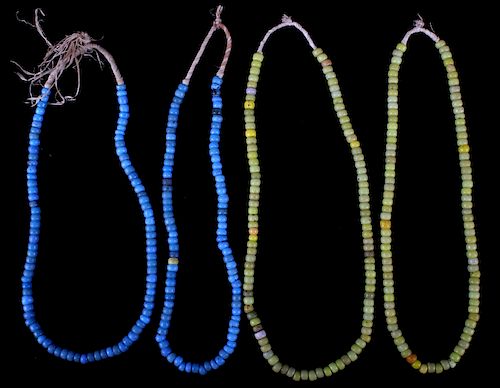 Collection of Padre African Trade Bead Necklaces