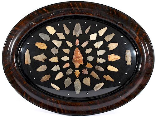 Pre- Historic Native American Arrowhead Collection