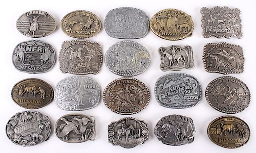 Collection of Commemorative Rodeo Belt Buckles