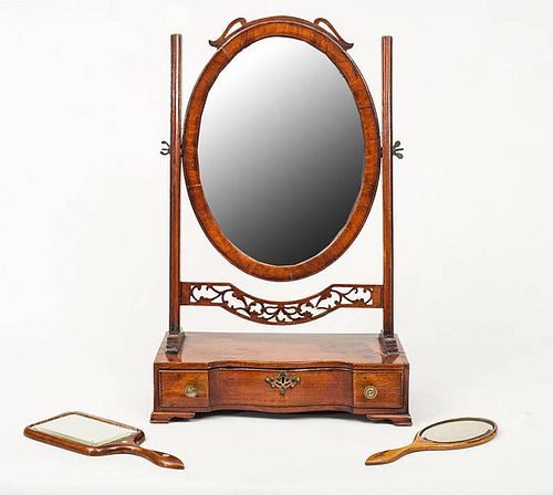 George III Style Mahogany Dressing Table Mirror