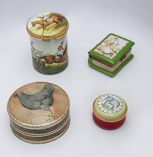Miscellaneous Group of Five Pill Boxes