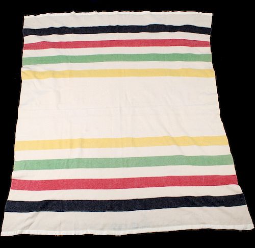 Traditional Striped Wool Trade Blanket