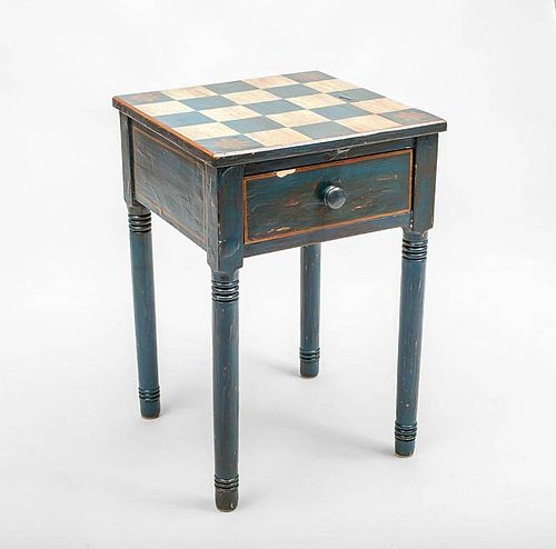 Federal Style Painted Games Table, Modern