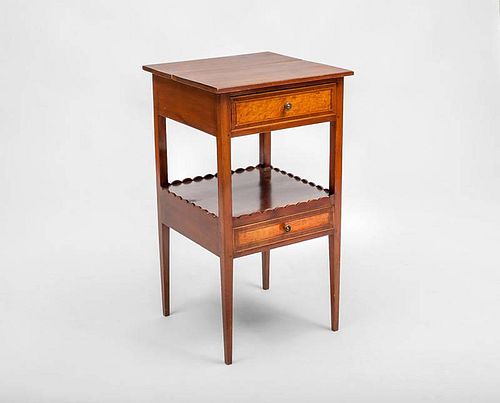 Federal Style Bird's Eye Maple Two-Tier Wash Stand