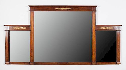 Regency Style Ormolu-Mounted Rosewood Mirror