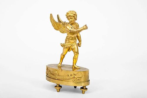 Empire Gilt-Bronze Figure of Cupid