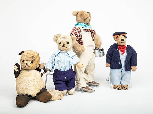 Four Toy Character Bears