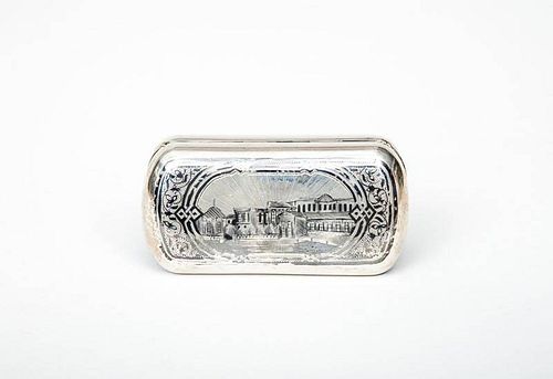 Russian Silver Niello Cigarette Box