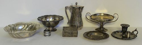 SILVER. Antique English Silver Grouping.