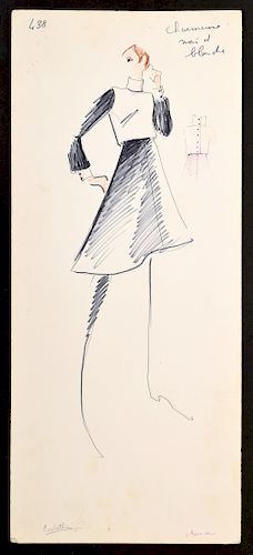 Karl Lagerfeld Fashion Drawing
