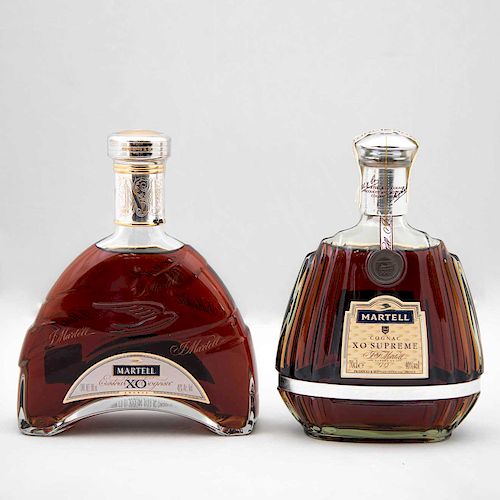 Martell. X.O. y X.O. Supreme. Cognac. France. Piezas: 2. En caja.