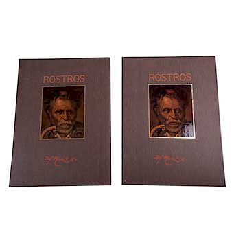 Manuel Muñoz Olivares. Rostros. 2 Carpetas. México. Treyma Ediciones. 1985. En carpeta, 12 impresiones.