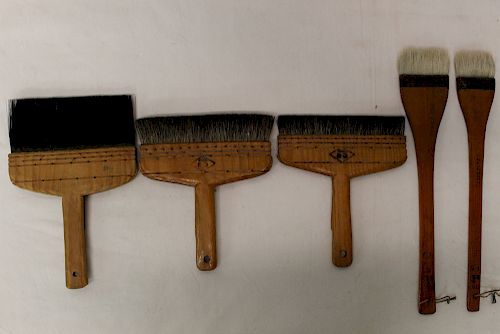 Group of chinese art brush. Total 5.
