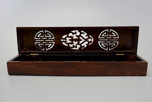 Chinese Double Lucky Wooden Chopsticks box/ Jewely Box.