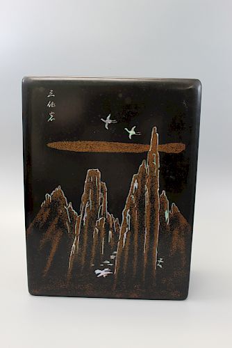 Korean lacquer box.
