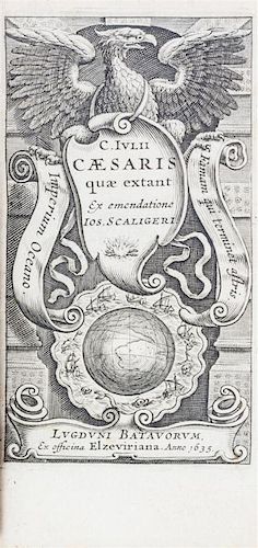 CAESAR, CAIUS JULIUS. C. Iulii Caesaris quae extant... Leiden, 1635. Second issue.