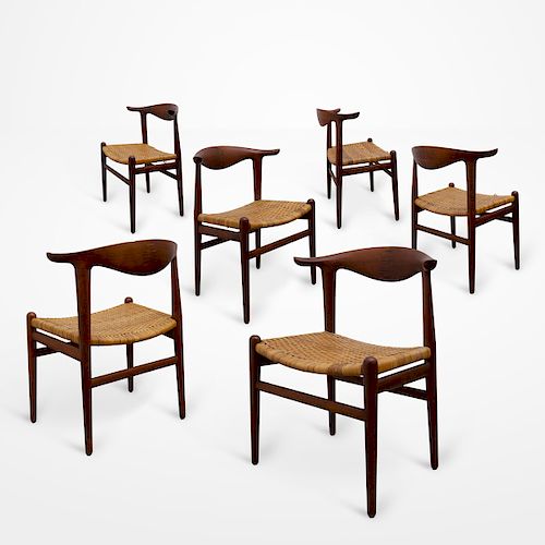 Hans Wegner - Cowhorn chairs (set of six)