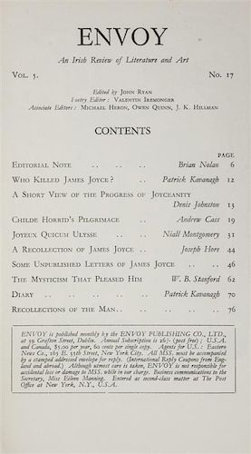 * (JOYCE, JAMES) A collection of literary magazines with reviews of Joyce.