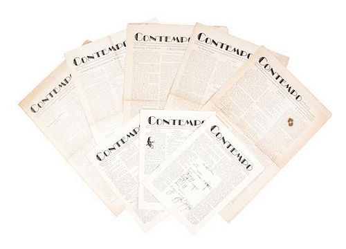 * CONTEMPO. 8 issues. Chapel Hill, 1931-1932.