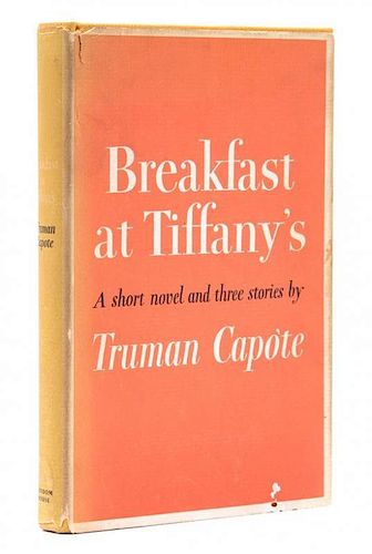 CAPOTE, TRUMAN. Breakfast at Tiffany's. New York, 1958. First edition, first printing.