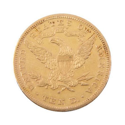 * An 1895 $10 US Gold Coin, 10.9 dwts.