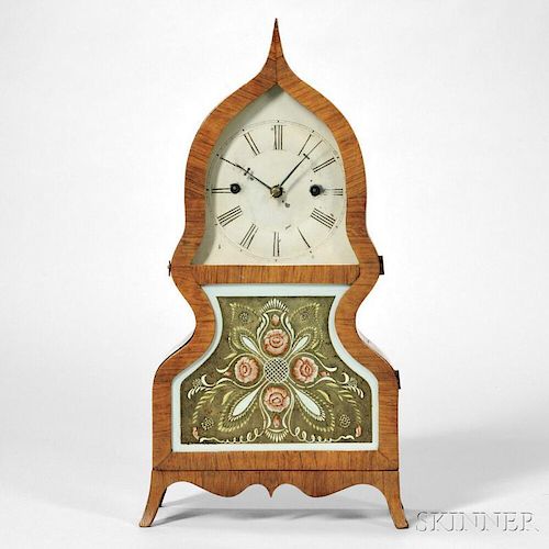 Forestville Mfg. Company Rosewood Veneered Acorn Clock