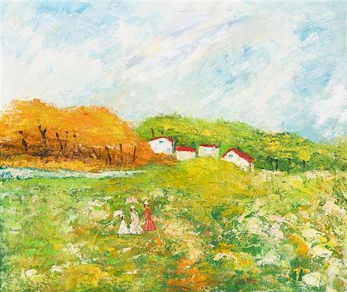 Antoni Clave Sanmartin, (Spanish/French, 1913-2005), Impressionist Landscape