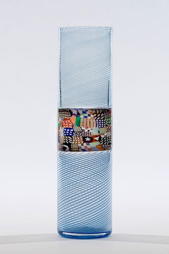 Crazy Quilt Banded Cylinder by Richard Marquis