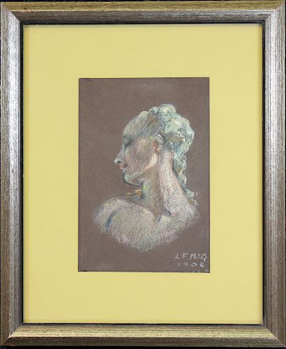 Signed, 1936 Portrait of a Woman