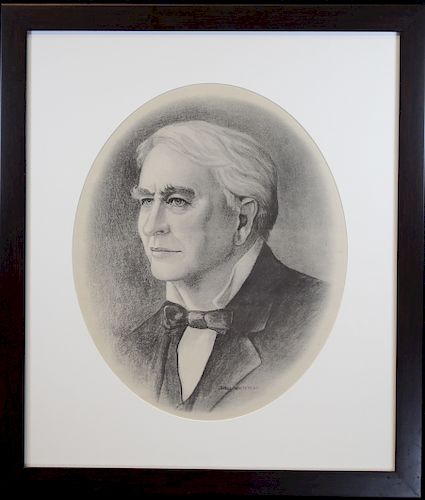 Thomas Edison Framed Print, Buell Whitehead