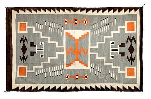 Navajo Storm Pattern Rug 98 x 64 inches