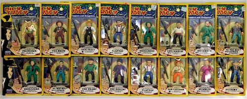 16PC 1990 Playmates Dick Tracy MOSC Action Figures