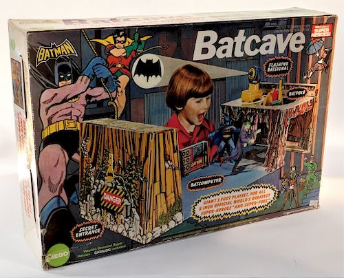 1974 Mego WGSH DC Comics Batman Batcave Playset