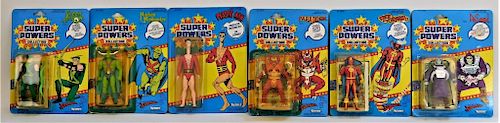 6PC 1985 Canadian Kenner Super Powers MOSC
