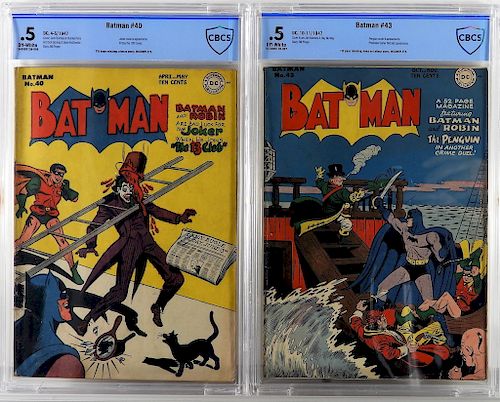 2 DC Comics Batman #40 & #43 CBCS 0.5